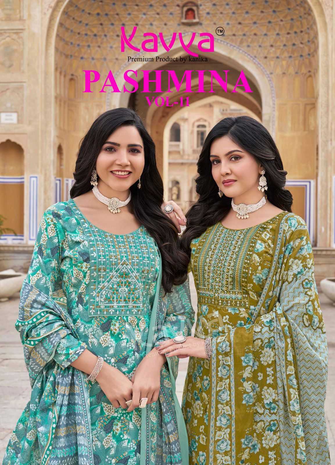 kavya pashmina vol 11 best color combination cotton readymade ladies suits