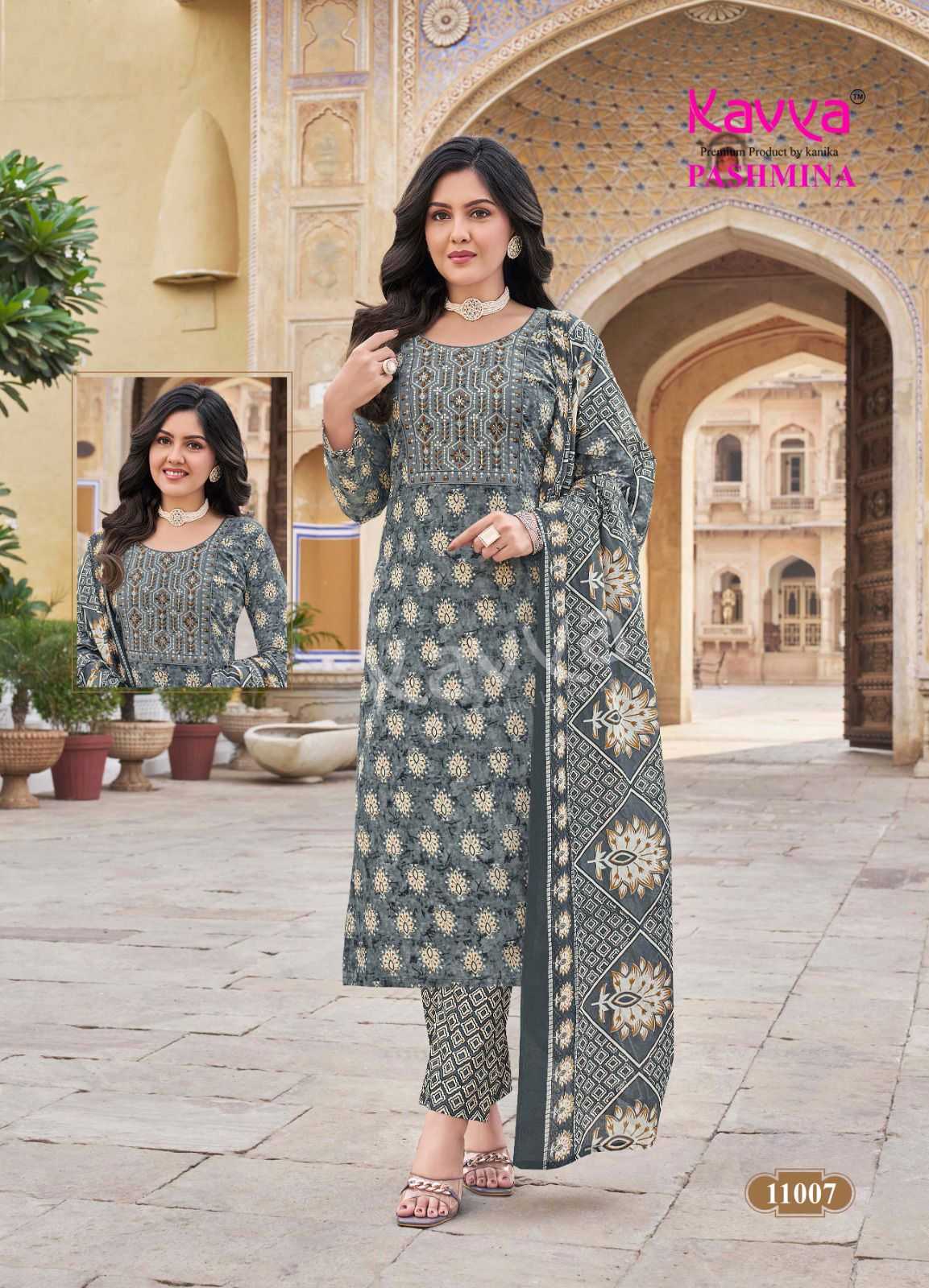 kavya pashmina vol 11 best color combination cotton readymade ladies suits