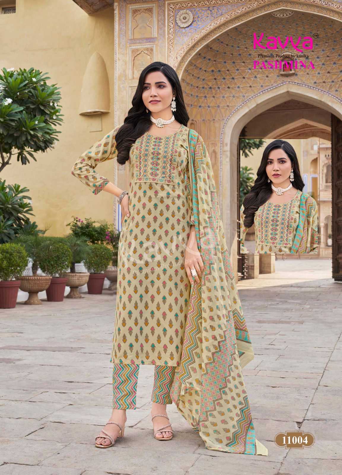 kavya pashmina vol 11 best color combination cotton readymade ladies suits