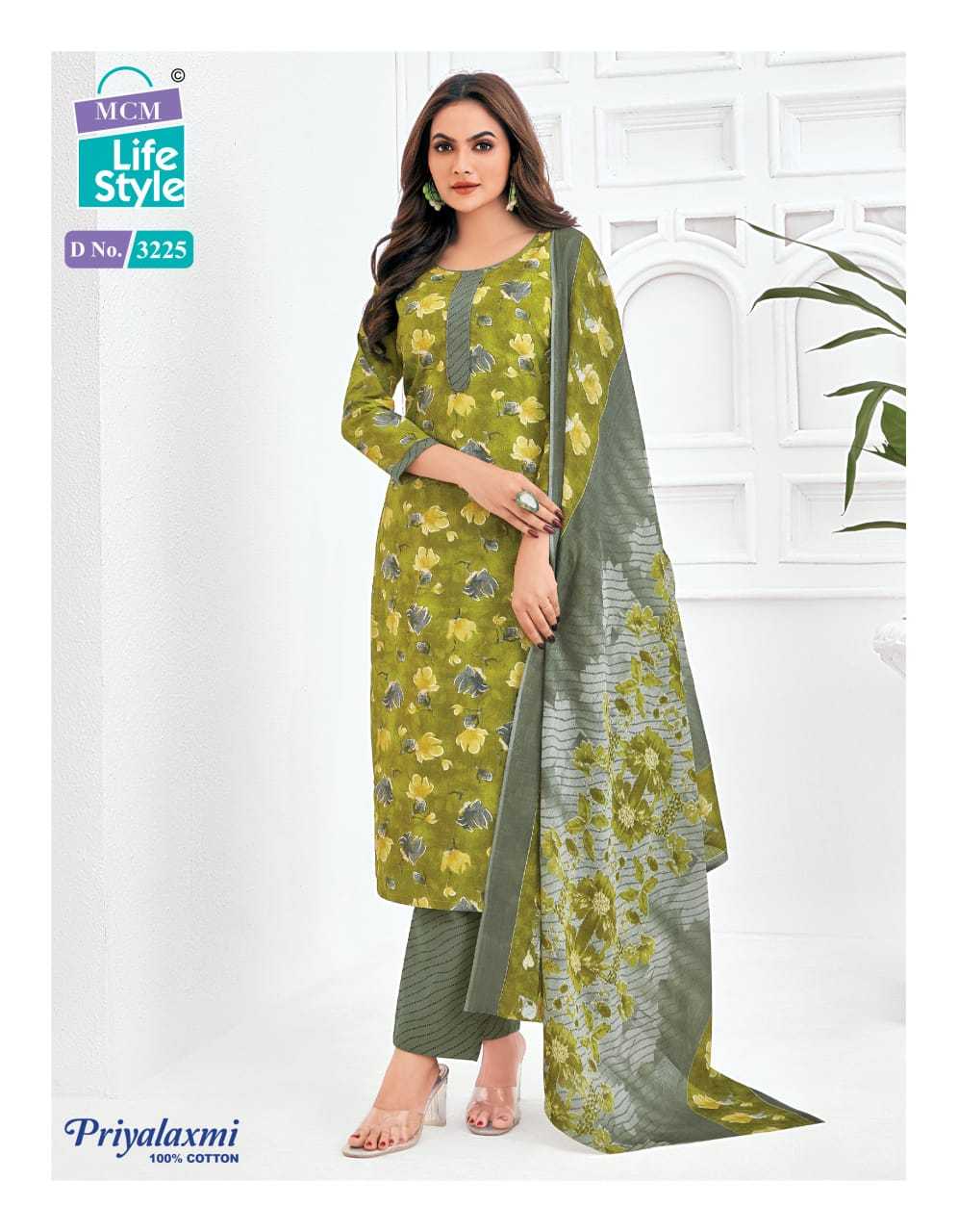 mcm lifestyle priyalaxmi vol 32 cotton print colorful unstitch suits