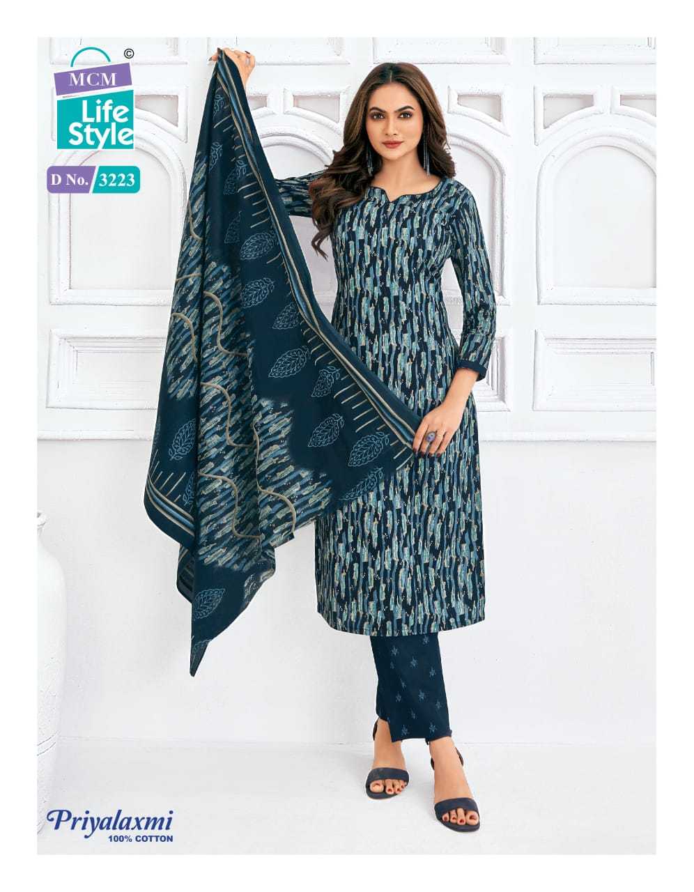 mcm lifestyle priyalaxmi vol 32 cotton print colorful unstitch suits