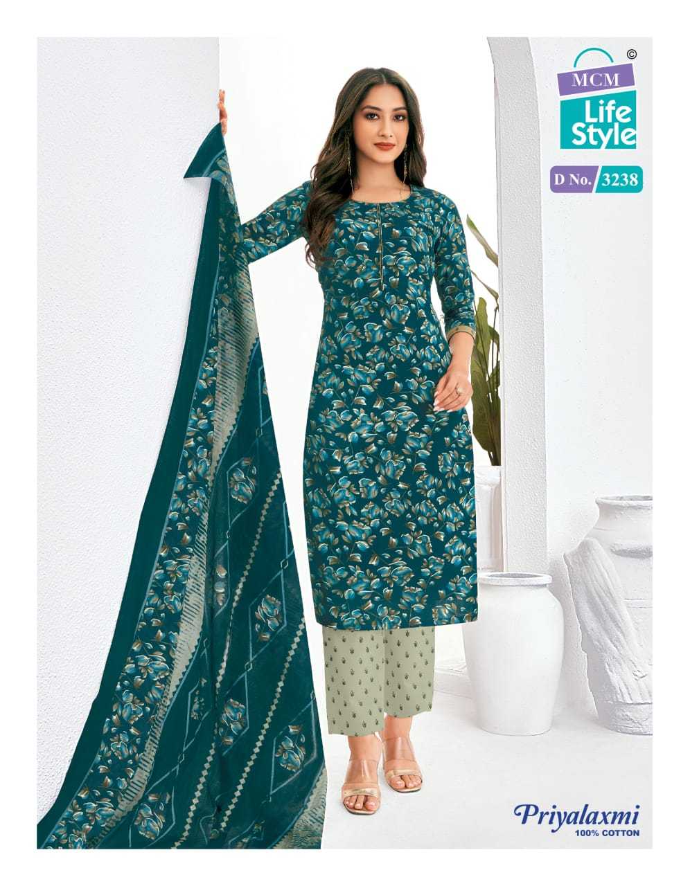 mcm lifestyle priyalaxmi vol 32 cotton print colorful unstitch suits