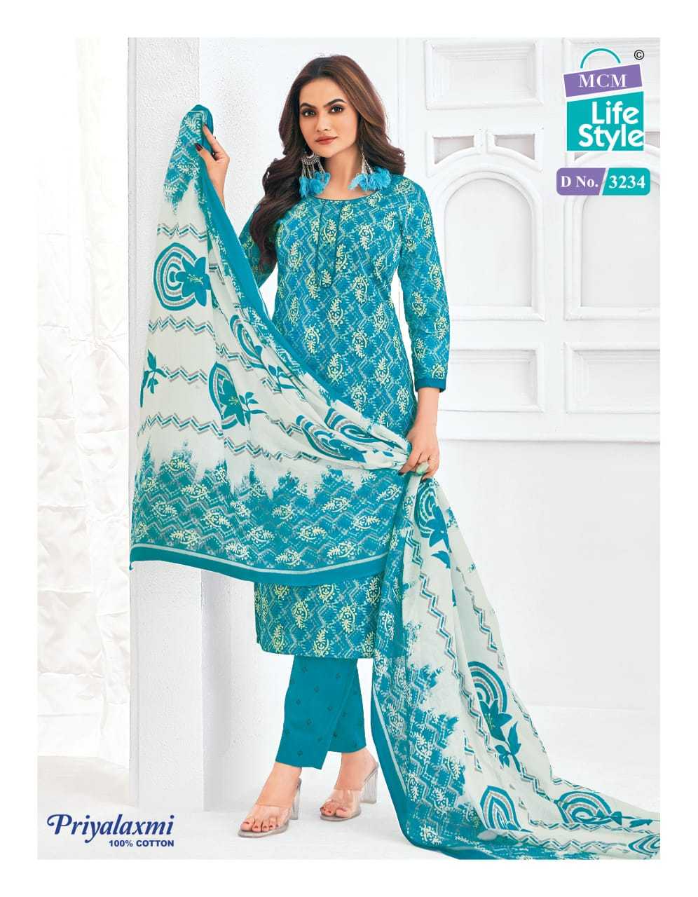 mcm lifestyle priyalaxmi vol 32 cotton print colorful unstitch suits