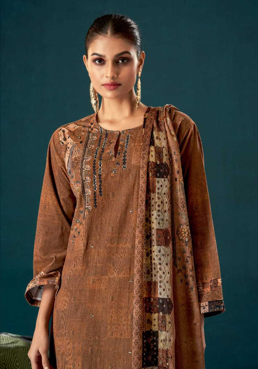 t&m nilaya unique print viscose cordroy trendy suits for ladies