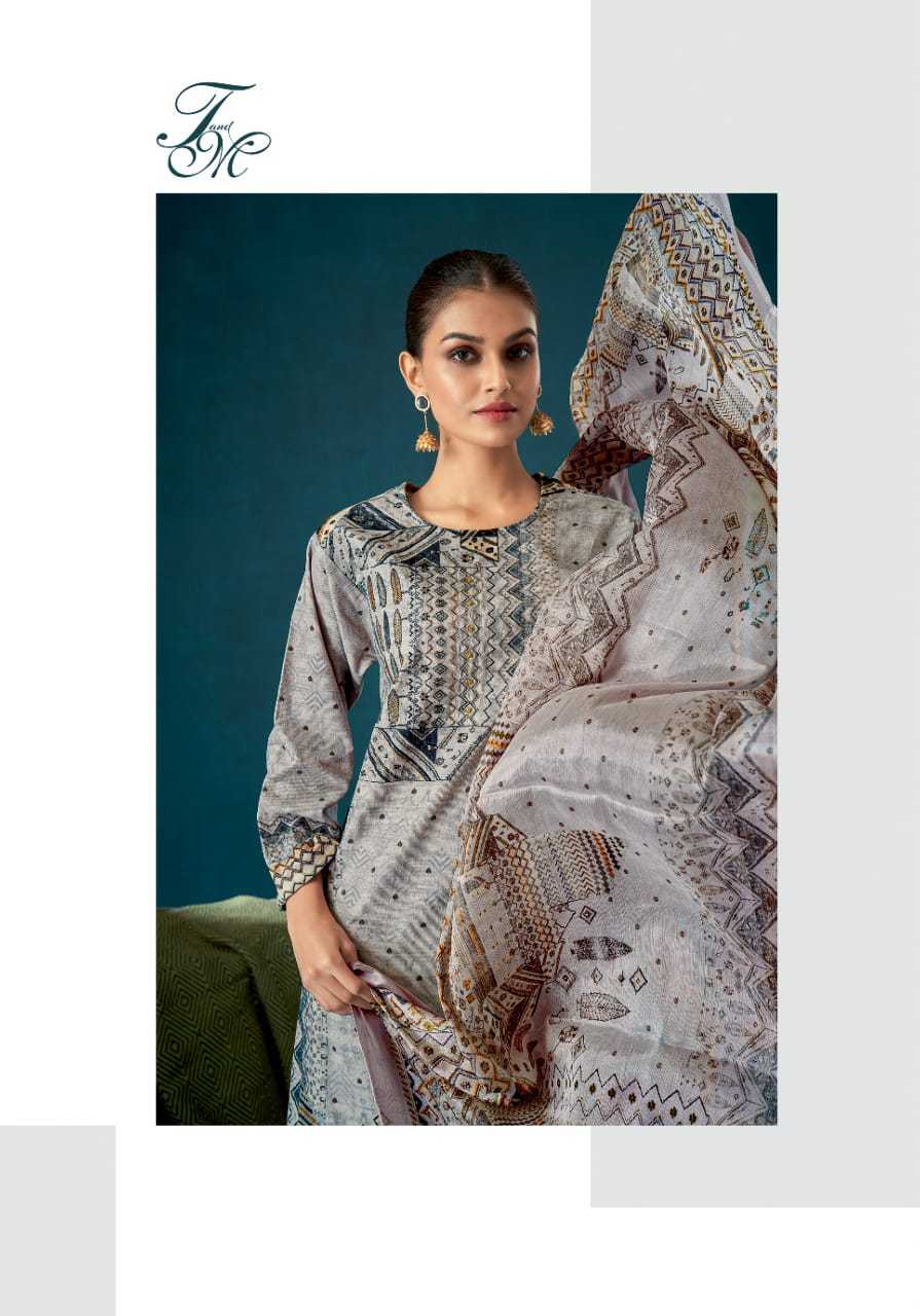 t&m nilaya unique print viscose cordroy trendy suits for ladies