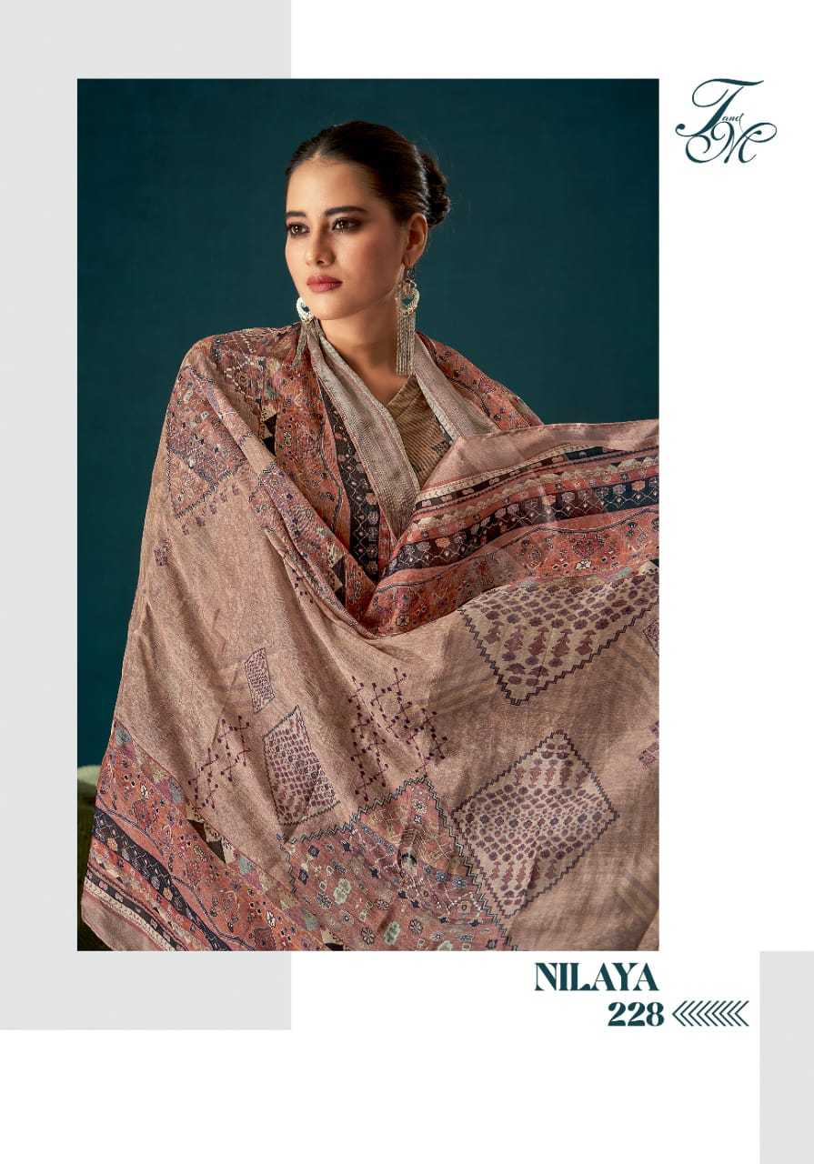 t&m nilaya unique print viscose cordroy trendy suits for ladies