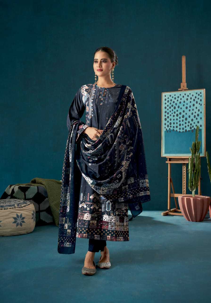 t&m nilaya unique print viscose cordroy trendy suits for ladies