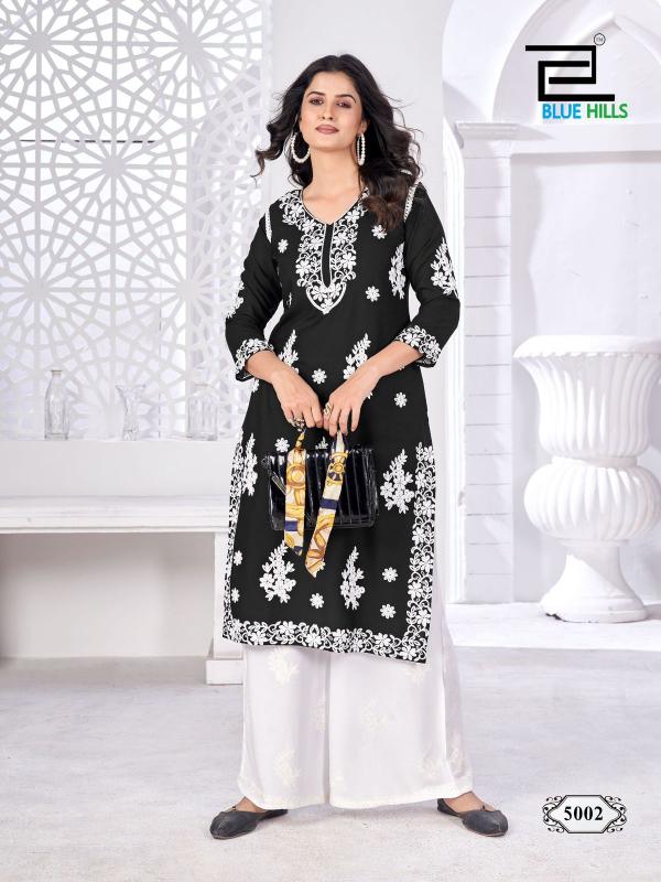 victoria vol 5 by blue hills rayon readymade plus size kurti with plazzo