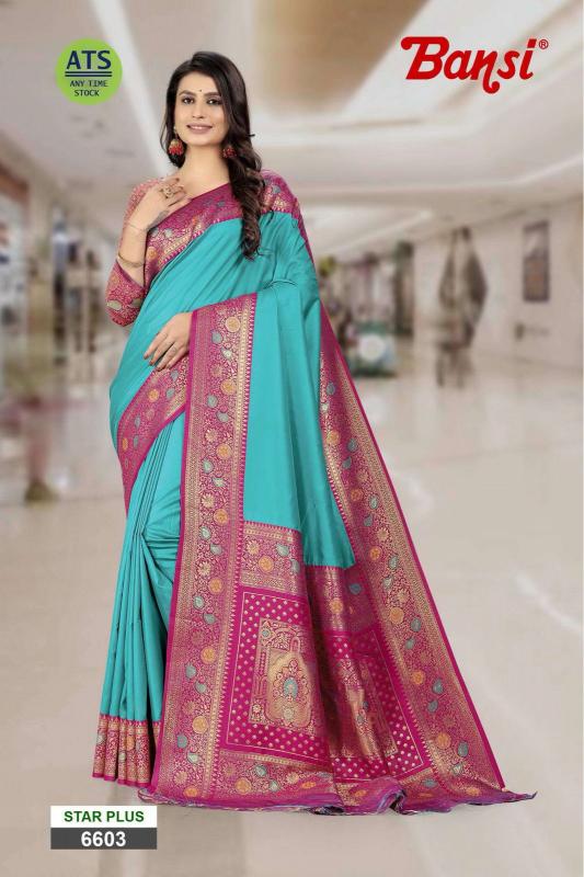 bansi launch star plus vol 1 polister weaving border best saree online 