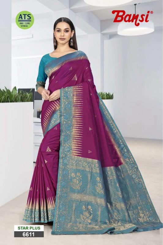 bansi launch star plus vol 1 polister weaving border best saree online 