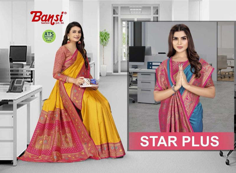 bansi launch star plus vol 1 polister weaving border best saree online 