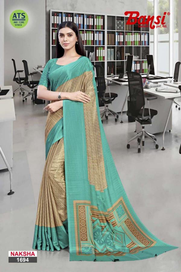 bansi presents naksha turkey uniform saree online shopping