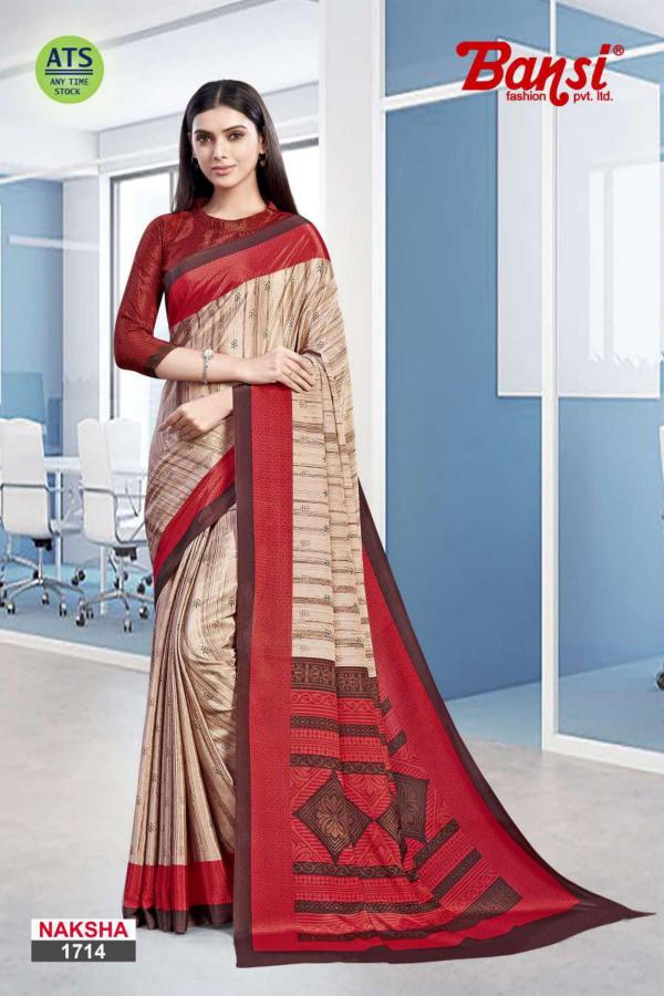 bansi presents naksha turkey uniform saree online shopping