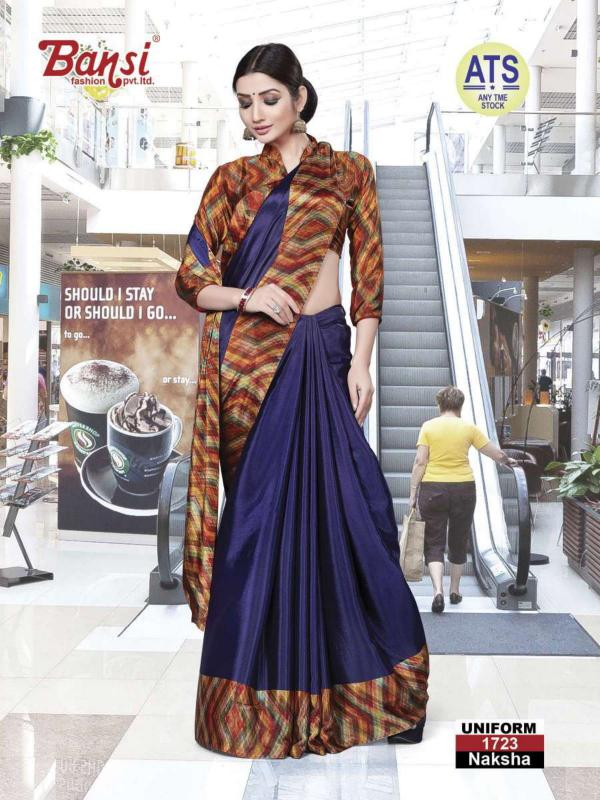 bansi presents naksha turkey uniform saree online shopping