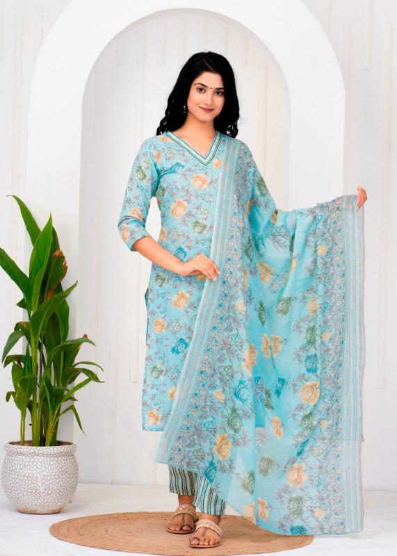 pr heritage cotton readymade stylish look 3pcs combo dress