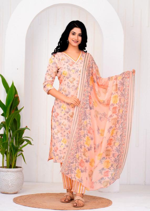 pr heritage cotton readymade stylish look 3pcs combo dress