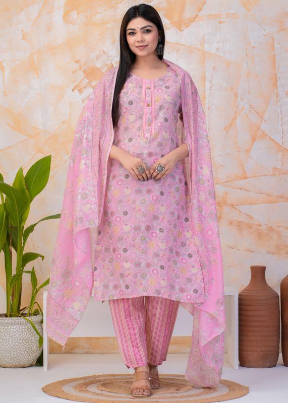 pr heritage cotton readymade stylish look 3pcs combo dress