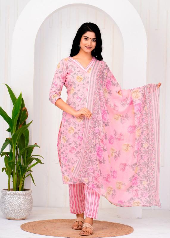 pr heritage cotton readymade stylish look 3pcs combo dress