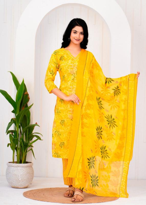 pr heritage cotton readymade stylish look 3pcs combo dress