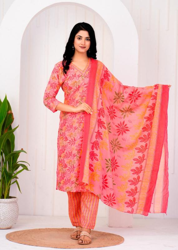 pr heritage cotton readymade stylish look 3pcs combo dress