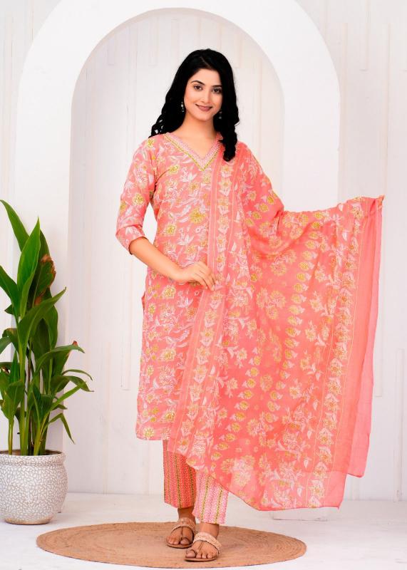 pr heritage cotton readymade stylish look 3pcs combo dress