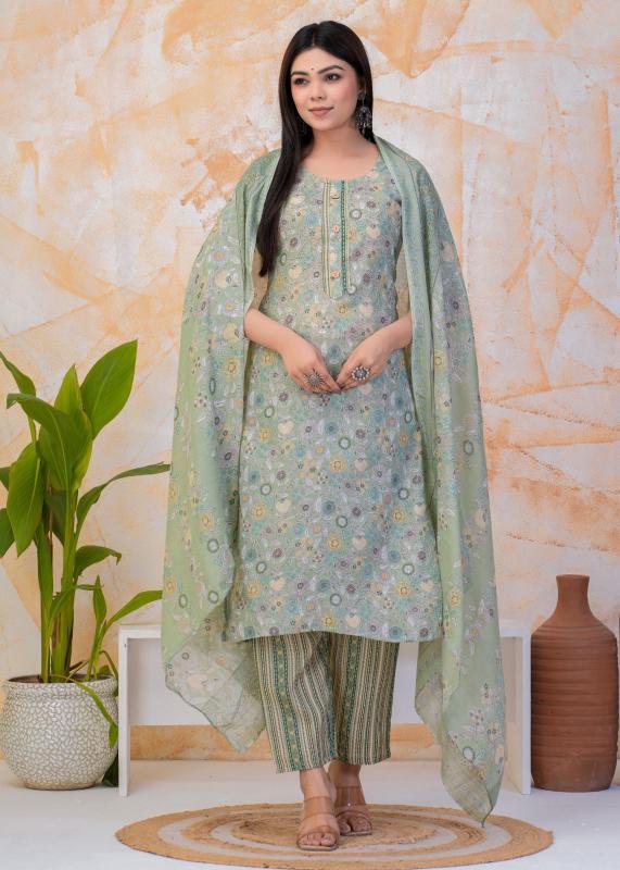 pr heritage cotton readymade stylish look 3pcs combo dress