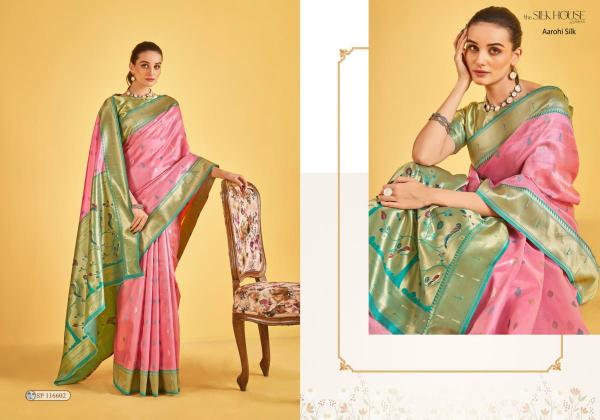 aarohi silk by sarha tissue shop trendy sarees online at affordable prices