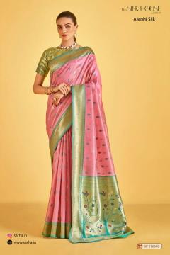 aarohi silk by sarha tissue shop trendy sarees online at affordable prices