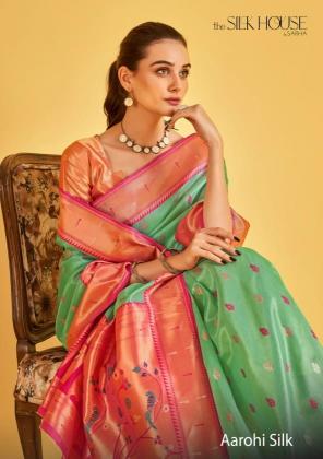 aarohi silk by sarha tissue shop trendy sarees online at affordable prices