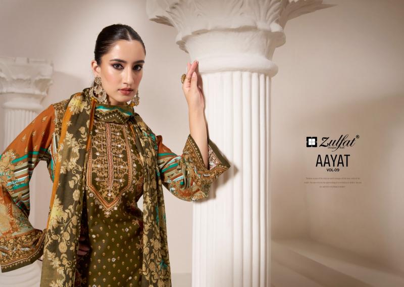 aayat vol 9 by zulfat viscose rayon luxurious readymade plus size traditional suits for women