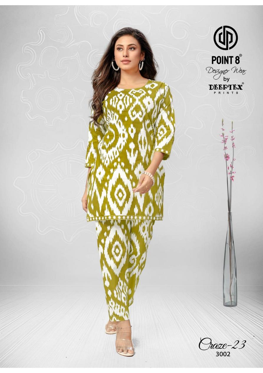 craze 23 vol 3 by deeptex prints point 8 full stitch big size classic co-ord set women