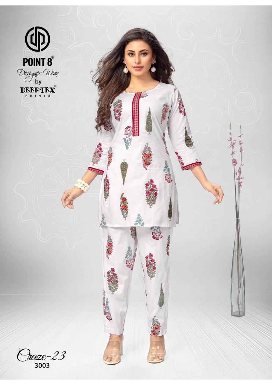 craze 23 vol 3 by deeptex prints point 8 full stitch big size classic co-ord set women