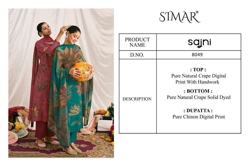 glossy sajni natural crape shop trendy 3pcs dress online at affordable prices