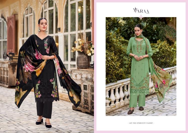 gulistaan vol 1 by varaa fab bemberg muslin fashionable suit for ladies  
