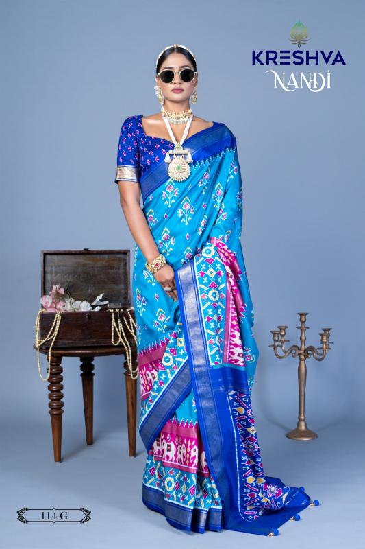 kreshva presents all time hit nandi silk shop stunning party sarees for any occasion