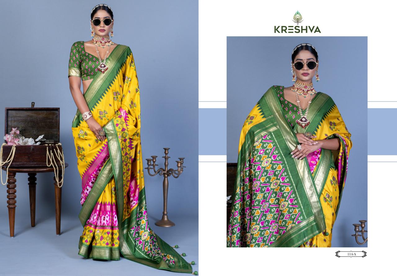 kreshva presents all time hit nandi silk shop stunning party sarees for any occasion