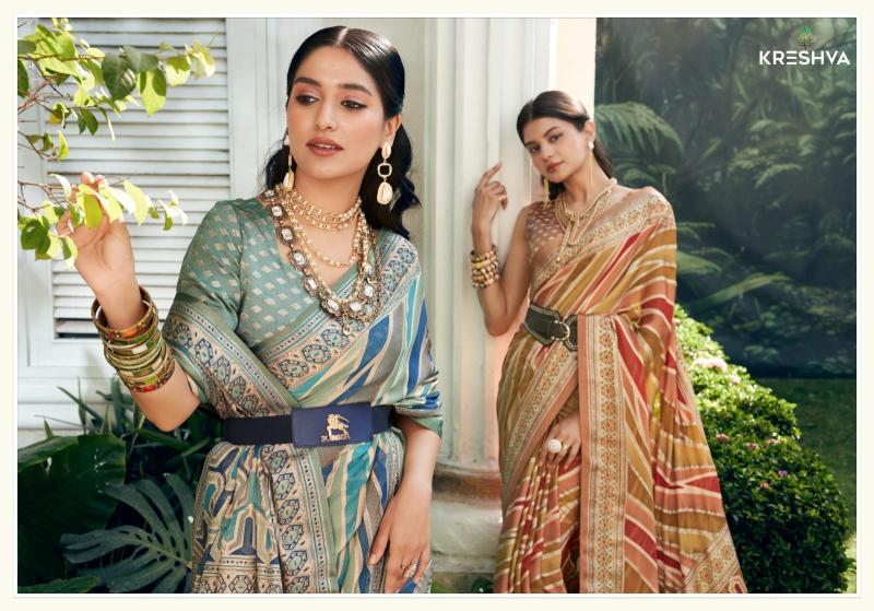 kreshva suhana vol 1 georgette party wear shop glamorous styles sarees 