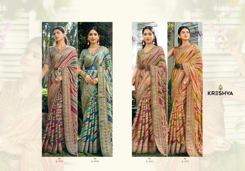kreshva suhana vol 1 georgette party wear shop glamorous styles sarees 