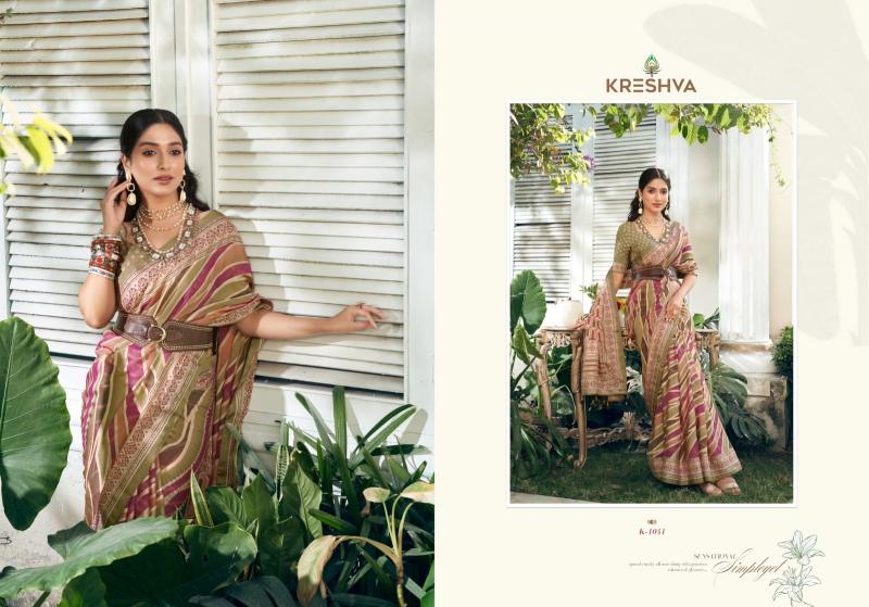 kreshva suhana vol 1 georgette party wear shop glamorous styles sarees 