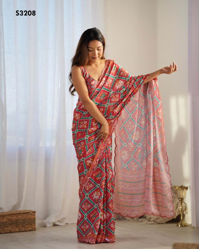 kriti by mahotsav chinon shop trendy sarees online at affordable prices