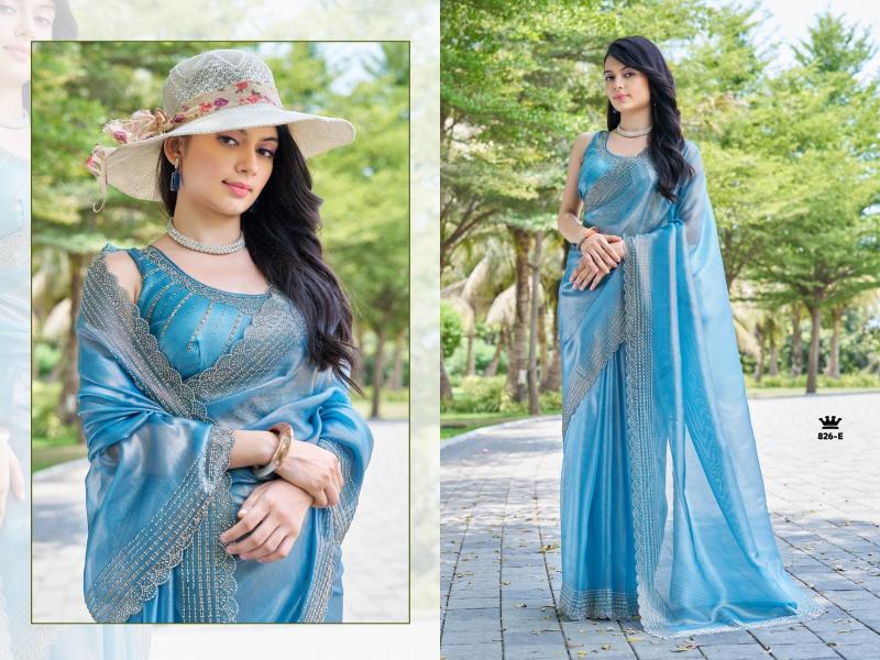 mehek 826a-826f raina silk handwork jarkan work exclusive sarees for every occasion