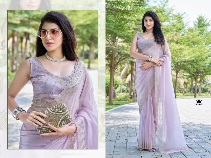 mehek 826a-826f raina silk handwork jarkan work exclusive sarees for every occasion