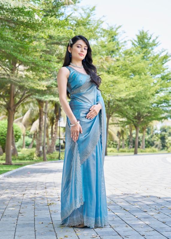 mehek 826a-826f raina silk handwork jarkan work exclusive sarees for every occasion