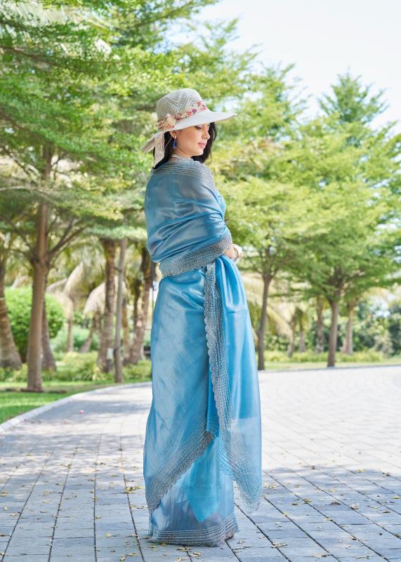 mehek 826a-826f raina silk handwork jarkan work exclusive sarees for every occasion