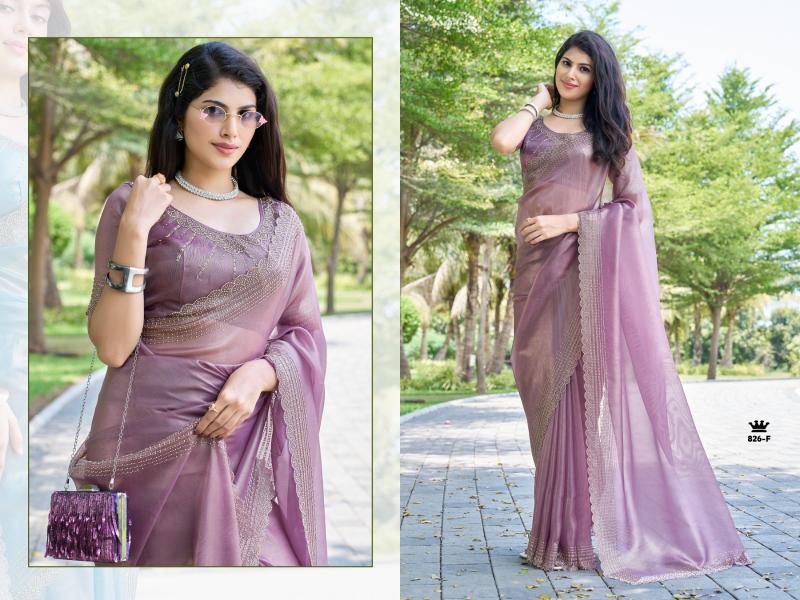 mehek 826a-826f raina silk handwork jarkan work exclusive sarees for every occasion