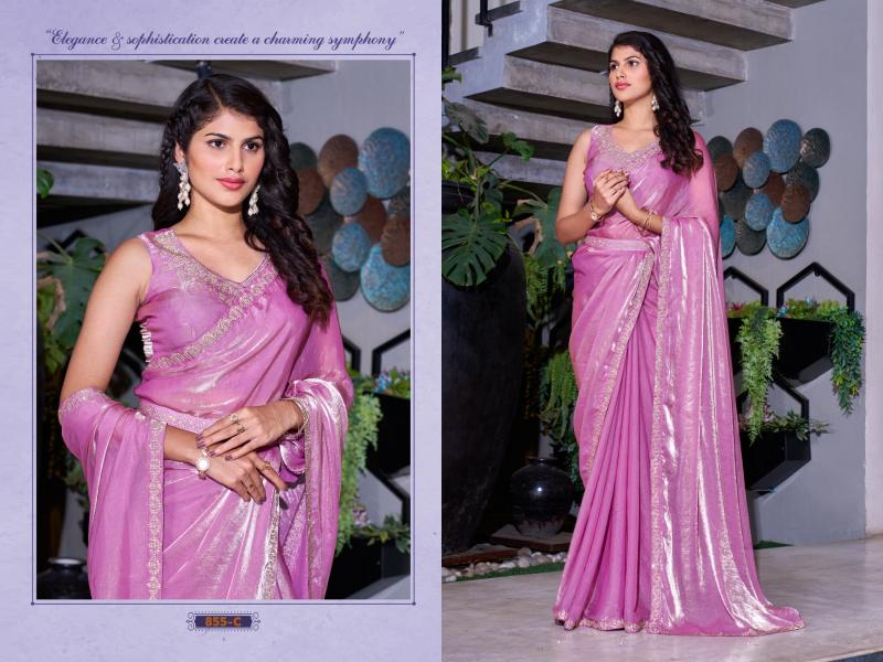 mehek 855a-855d satin silk party wear shop glamorous styles sarees 