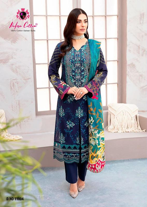 nafisa safina vol 11 cotton shop trendy pakistani suit online at affordable prices