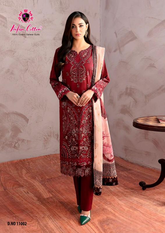 nafisa safina vol 11 cotton shop trendy pakistani suit online at affordable prices
