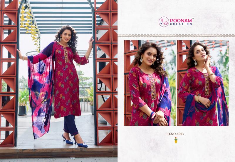 poonam creation apsara vol 4 discharge foil full stitch shop trendy suit online at affordable prices