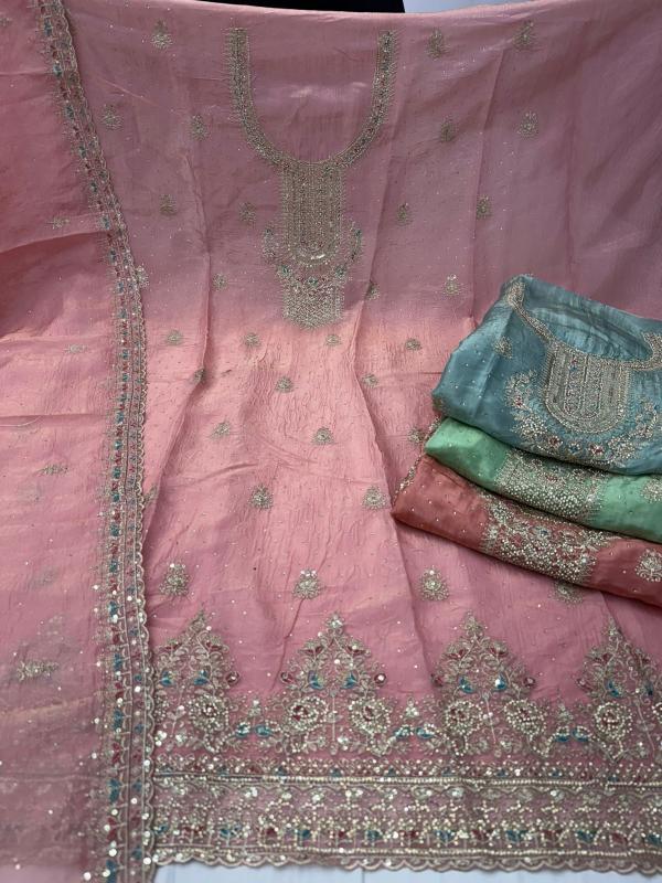 pr barcode gold crush jharkans work affordable unstitch suit for every occasion 